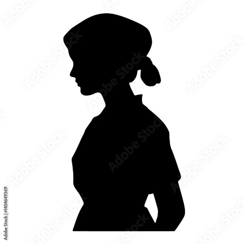 silhouette of a nurse