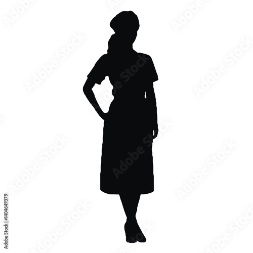 silhouette of a nurse