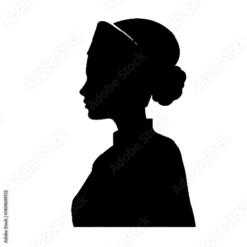 silhouette of a nurse