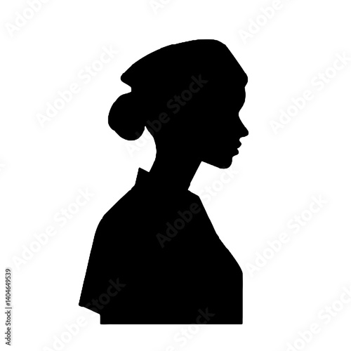 silhouette of a nurse