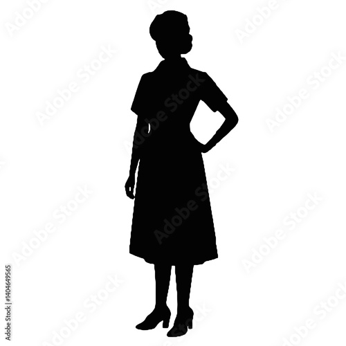 silhouette of a nurse