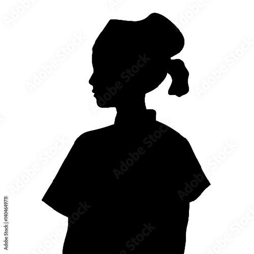 silhouette of a nurse