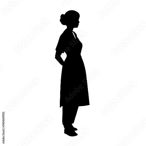 silhouette of a nurse