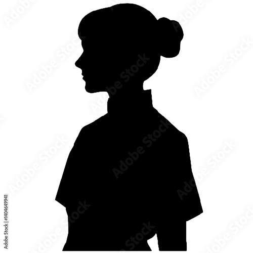 silhouette of a nurse