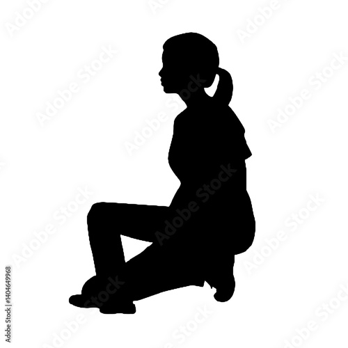 silhouette of a nurse