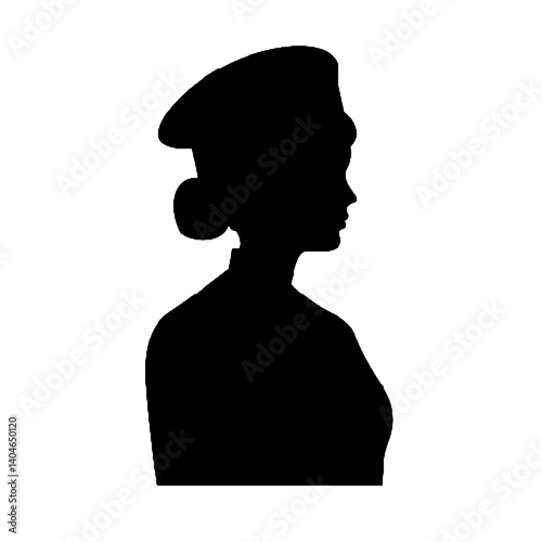 silhouette of a nurse