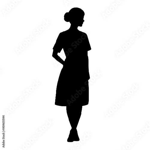 silhouette of a nurse
