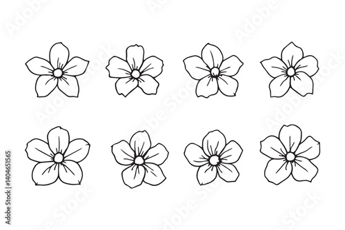 Monkey Flower line art