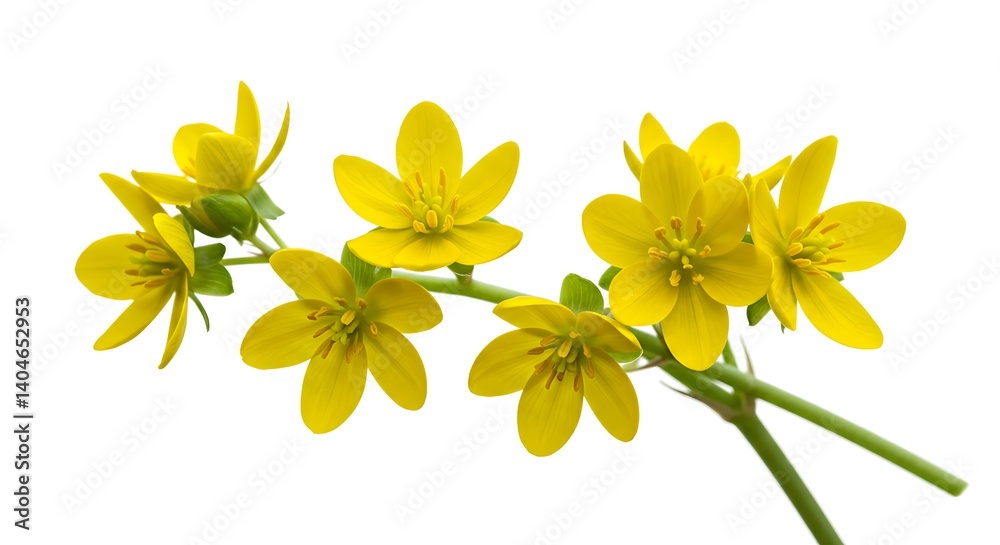Fototapeta premium Golden Meadow Bloom AI Generated