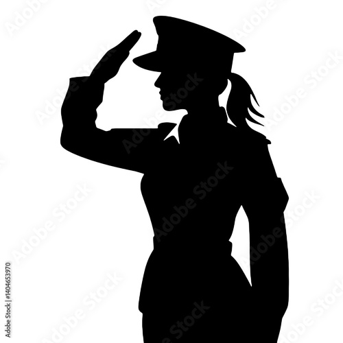 women soldier silhouette