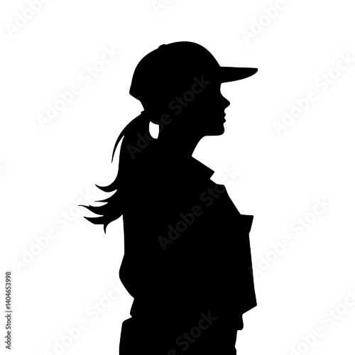 women soldier silhouette