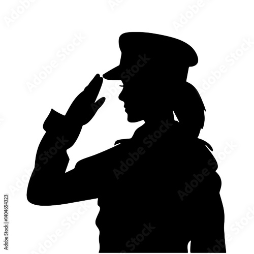 women soldier silhouette