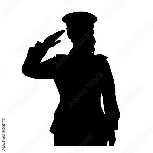  female soldier silhouette 