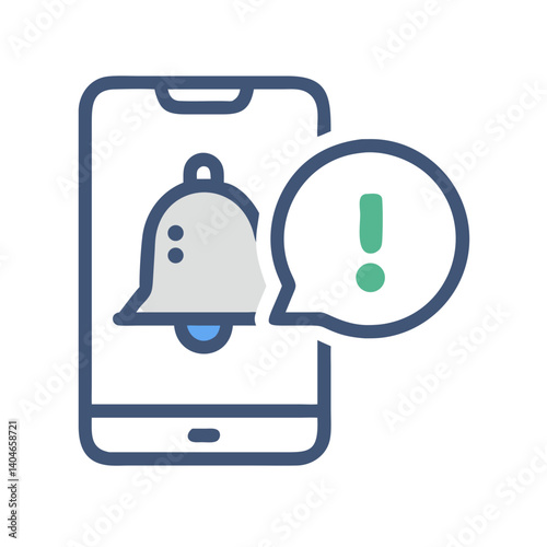 Notification Alert Alarm Icon Set – Warning, Emergency, and Notification Symbols for Digital Alerts and Messaging