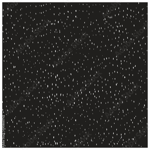 A textured black background scattered with numerous white dots, resembling stars in the night sky.


