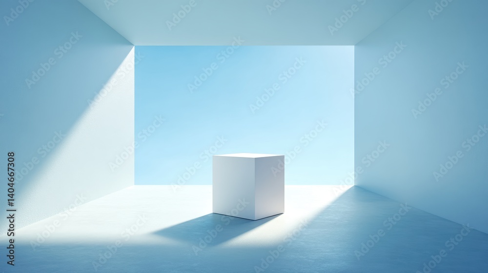 Fototapeta premium 3D white cylindrical podium with cloud on sky,cotton candy and fluffy product display background,exhibition gallery display,vector,Product presentation realistic podium,platform,space for text.