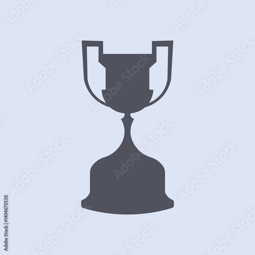 European Football Competition Trophy Silhouette Vector