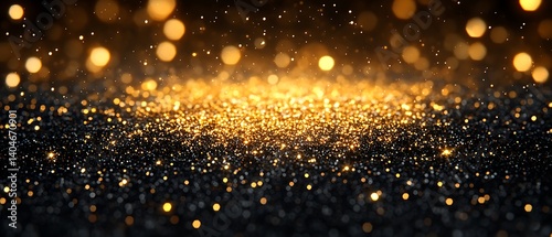 Golden Glitter Background