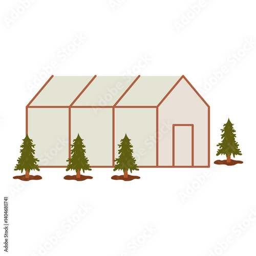 Gardening Equipment and Outdoor Essentials Illustration Set