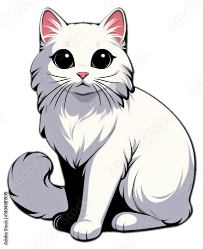 vector illustration of a cat