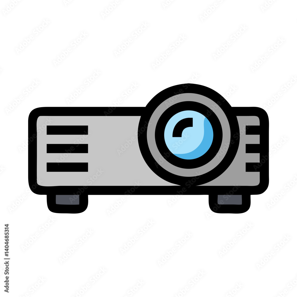 Projector with Lens Icon Design
Projector with Lens Icon Design