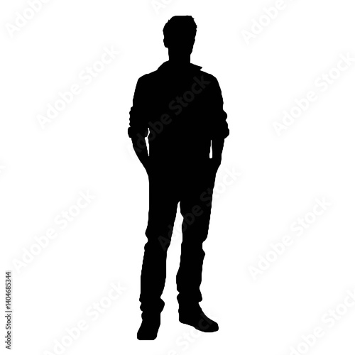 business man silhouette  