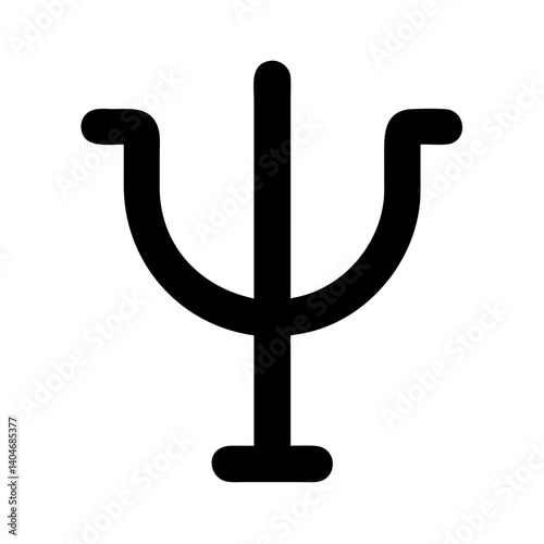 Psi Symbol Icon Design
