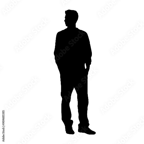 business man silhouette  
