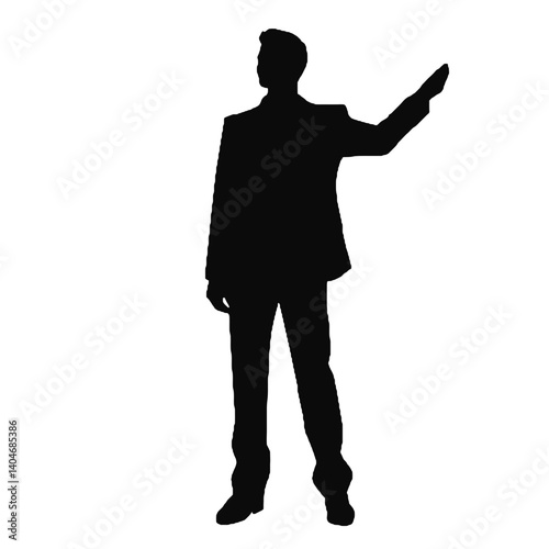 business man silhouette  