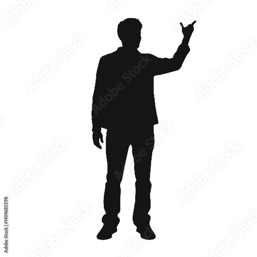 business man silhouette  