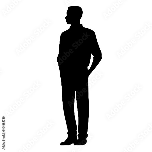 silhouette of a man
