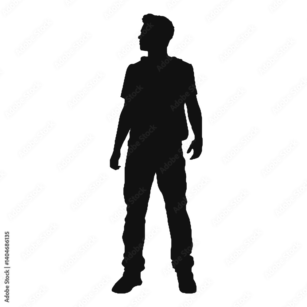 Fototapeta premium silhouette of a man