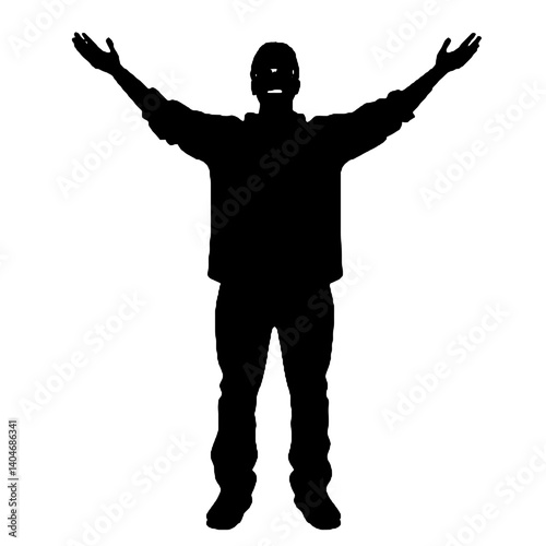silhouette of a man