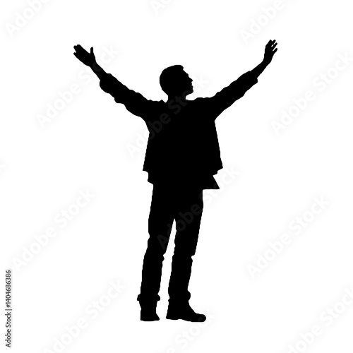 silhouette of a man