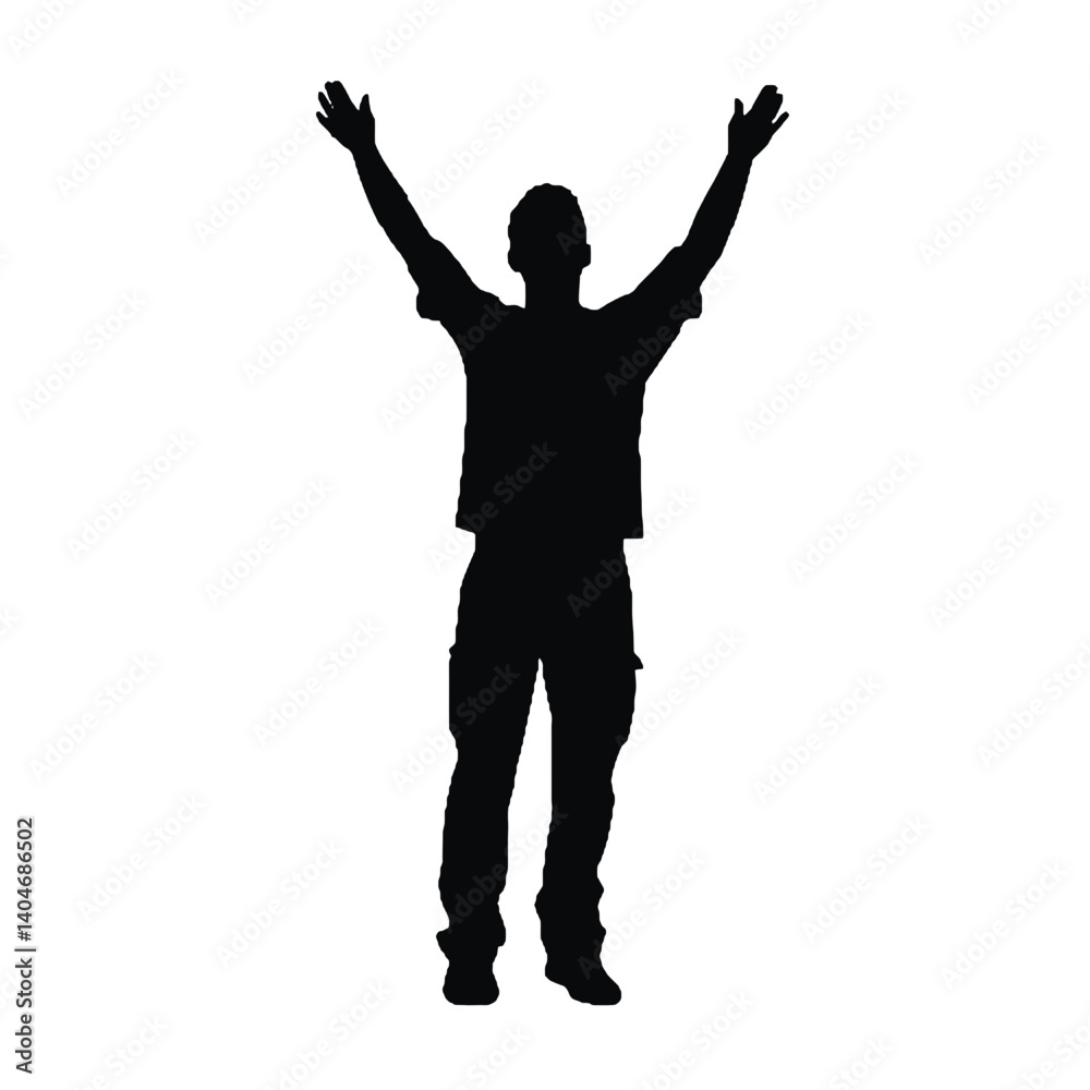 Fototapeta premium silhouette of a man