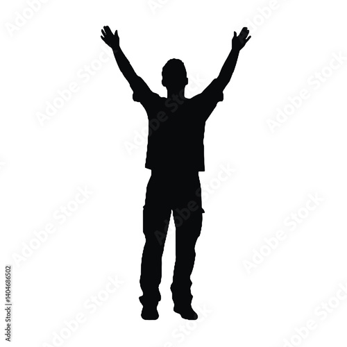 silhouette of a man