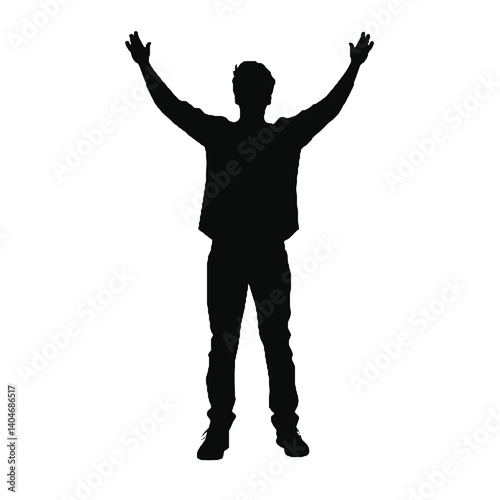 silhouette of a man