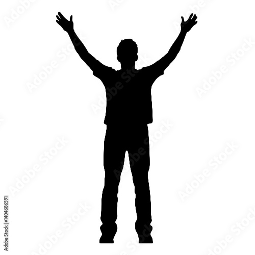 silhouette of a man