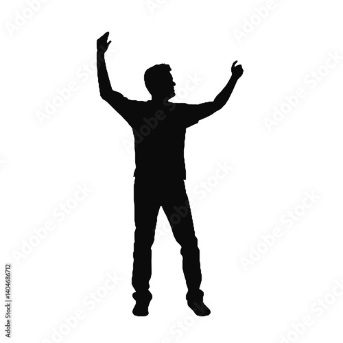 silhouette of a man