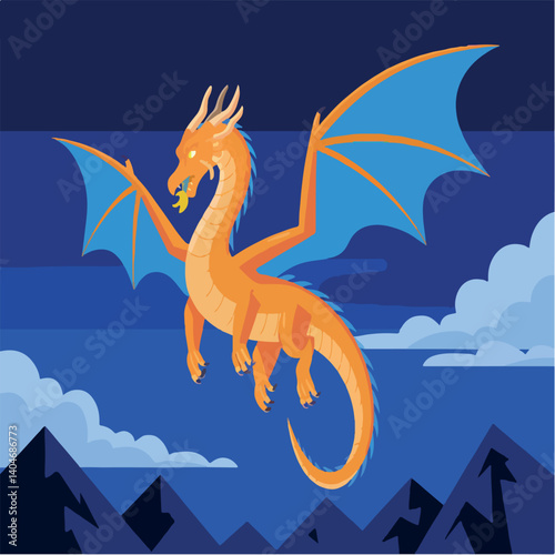 illustration, black, art, vector, design, drawing, dragon, monster, graphic, isolated, animal, background, tattoo, decoration, white, culture, asian, style, traditional, ancient, fantasy, symbol, 