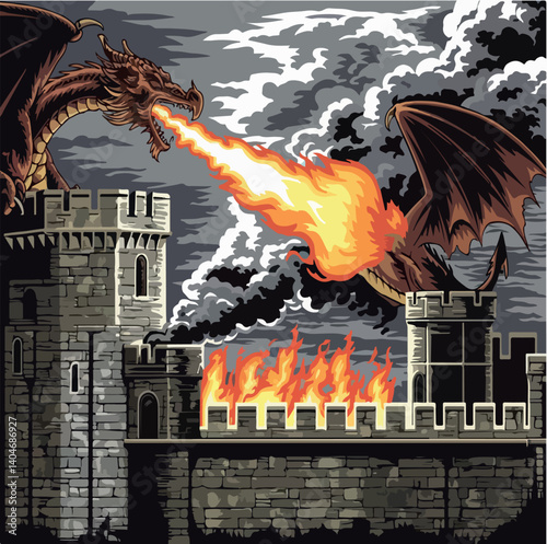 illustration, black, art, vector, design, drawing, dragon, monster, graphic, isolated, animal, background, tattoo, decoration, white, culture, asian, style, traditional, ancient, fantasy, symbol, 
