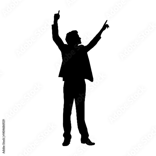 silhouette of a man