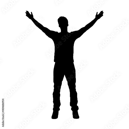 silhouette of a man