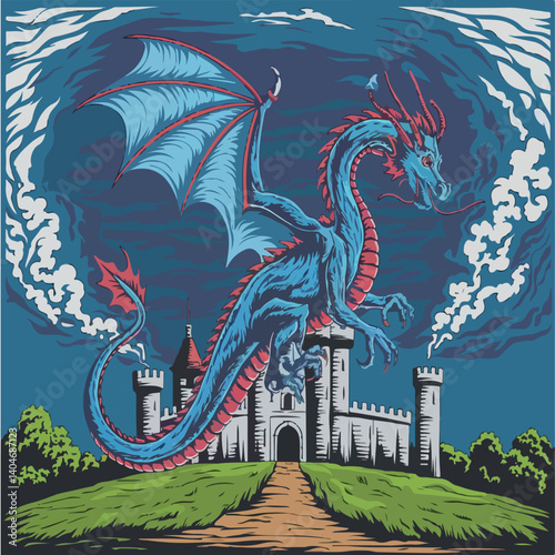 illustration, black, art, vector, design, drawing, dragon, monster, graphic, isolated, animal, background, tattoo, decoration, white, culture, asian, style, traditional, ancient, fantasy, symbol, 