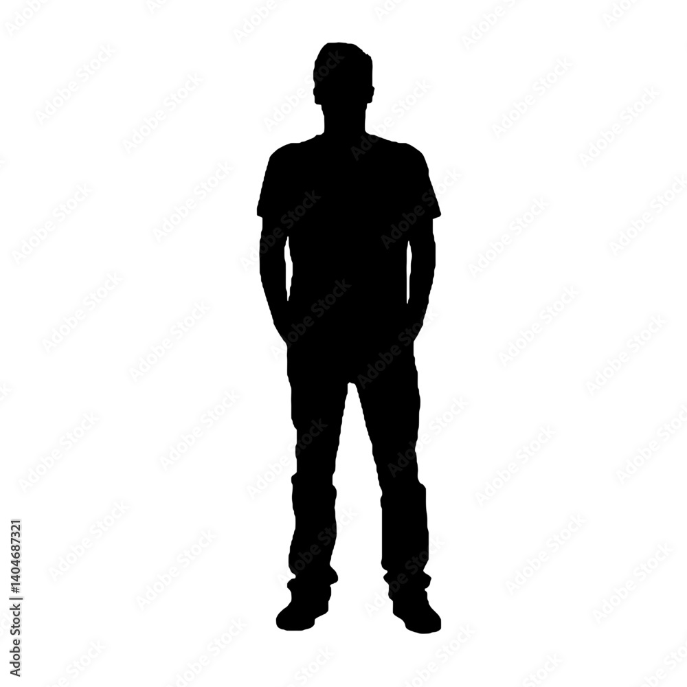 Fototapeta premium silhouette of a man