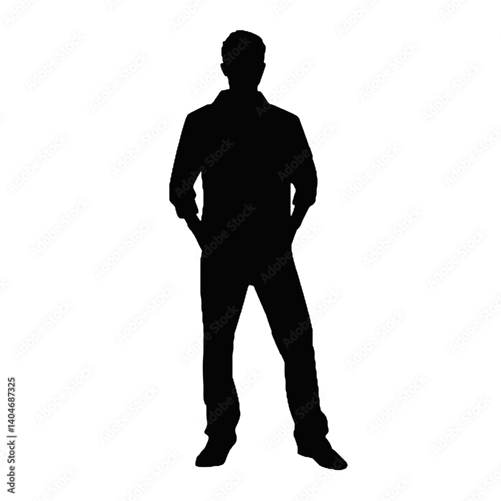 Fototapeta premium silhouette of a man