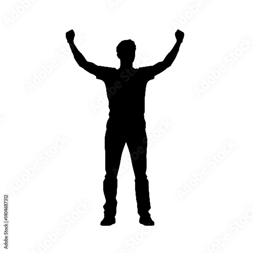 silhouette of a man
