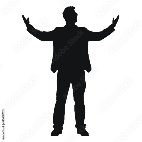 silhouette of a man