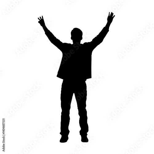 silhouette of a man