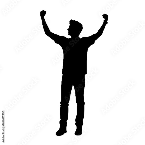 silhouette of a man